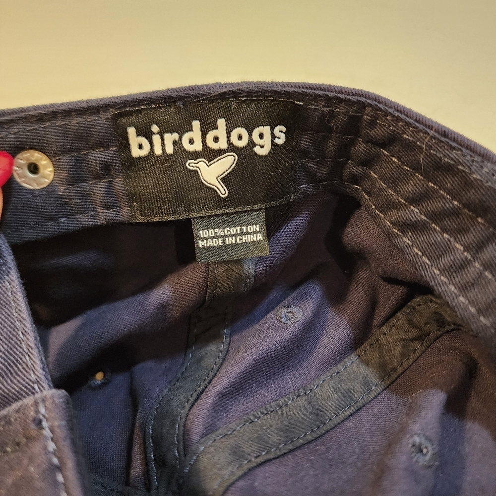 Birddogs Navy Blue Cap with Bird Embroidery Adjustable - Picture 7 of 11